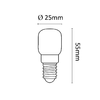 Asalite Sütő Izzó T25 E14 25W 2200K (140 lumen) - 1. kép