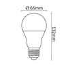 Asalite LED Izzó A65 gömb E27 18W 4000K (2000 lumen) - 1. kép