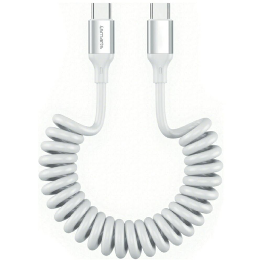4smarts spirális USB-C - USB-C kábel 240W fehér