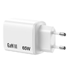 Verbatim Essentials hálózati töltő GaN 65W fehér 32353 - 0. kép
