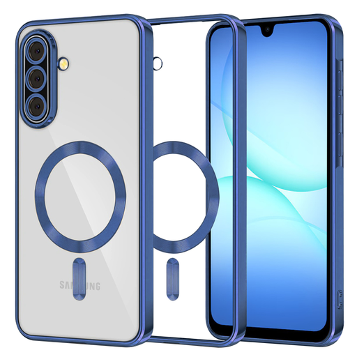 Samsung Galaxy A17 5G Techsuit - Luxury Crystal MagSafe - Deep Blue tok Samsung Galaxy A17 5G Techsuit - Luxury Crystal MagSafe - Deep Blue tok