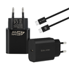 Blavec fali töltő BC-7 GaN4 - Type C - PD QC 45W 3A Type C - Type C kábellel (TCBC7G4-CB453A+CC) fekete - 0. kép
