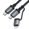  Acefast - Adatkábel (C20-01) - USB-C Type-C-hez, Lightning, 60W, Gyors töltés, Hajlításálló, MFi Tanúsítvánnyal, 1.2m - Fekete - 0. kép