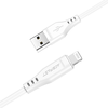  USB to Lightning fehér Acefast Data Cable (C3-02) 2.4A, 480Mbps, MFi tanúsítvánnyal, 1.2m - 0. kép