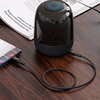  Acefast Type-C - Jack 3.5mm Hi-Fi DAC Audio Kábel Adapter (C1-08), digitális dekódolás, nejlonszövet, 1.2m - Fekete - 2. kép