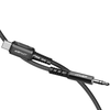  Acefast Type-C - Jack 3.5mm Hi-Fi DAC Audio Kábel Adapter (C1-08), digitális dekódolás, nejlonszövet, 1.2m - Fekete - 3. kép