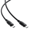  Type-C to Type-C Fekete Acefast C16-03 Adatkábel – Gyors Töltés, 60W, 3A, Hajlításálló, 1.2m - 0. kép