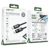  Data Cable (C15-03) Acefast Fekete - Digitális kijelzővel, gyors töltés, Type-C a Type-C, 60W, 3A, cinkötvözet, 1.2m - 4. kép