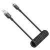  Acefast Adatkábel (C14-04) - Gyors töltés, USB-ről Type-C-re, Rugós kialakítás, 3A, Hajlítással szemben ellenálló, 1.2m - Fekete - 0. kép