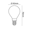 Halogén Izzó G45 mini gömb E14 18W 2800K (210 lumen) - 1. kép