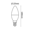 Asalite LED Izzó C37 gyertya E14 4W 3000K (350 lumen) - 2. kép