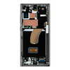 LCD kijelző + Érintőpanel + Előlap Samsung S918 Galaxy S23 Ultra Grafit/Piros (Szervizcsomag) - 0. kép