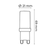 Asalite LED Izzó G9 6W 4000K (600 lumen) - 1. kép