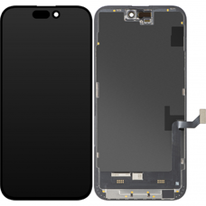 LCD Kijelző Modul MP Apple iPhone 15 Plus-hoz, Soft OLED FHD IC Mozgatható Változat, Utángyártott, Fekete