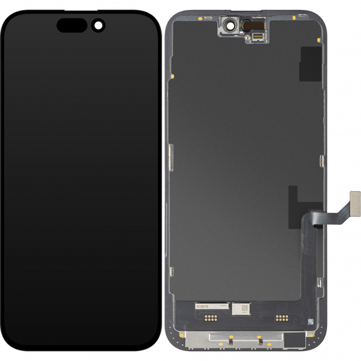 LCD Kijelző Modul MP Apple iPhone 15 Plus-hoz, Soft OLED FHD IC Mozgatható Változat, Utángyártott, Fekete
