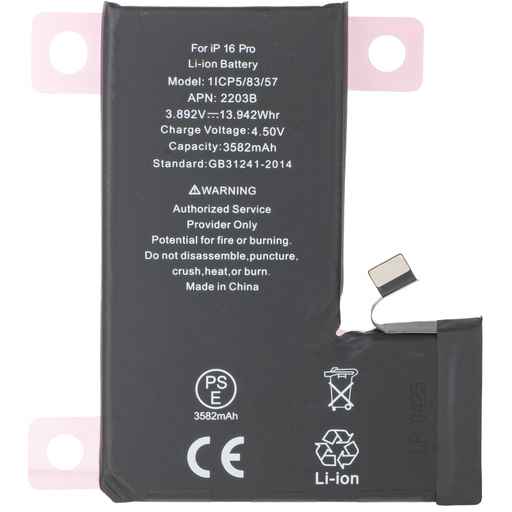 Akkumulátor Apple iPhone 16 Pro, 3582mAh kapacitás, Akkumulátor