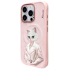 iPhone 16 Pro Max Nimmy Mágneses Divatos Aranyos Kisállat tok rózsaszín tok - 0. kép