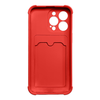 Card Armor fliptok Xiaomi Redmi Note 10 / Redmi Note 10S Card Wallet Szilikon Páncéltok Légzsák Piros - 0. kép