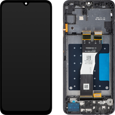 LCD Kijelzőmodul Samsung Galaxy A05s A057 készülékhez, utángyártott, fekete