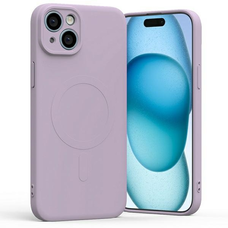 iPhone 15 Plus Mercury MagSafe Semi-Silicone tok lila