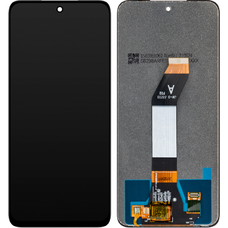 LCD Kijelzőmodul MP Xiaomi Redmi 10 (2021) / 10 2022 / 10 Prime 2022 / Note 11 4G, keret nélkül, utángyártott, fekete