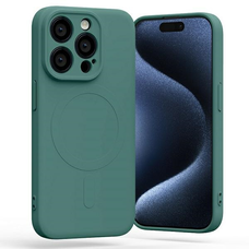 iPhone 15 Pro Mercury MagSafe Semi-Silicone zöld tok