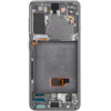 LCD kijelzőmodul Samsung Galaxy S21 5G G991, kamera nélkül, szürke - 1. kép