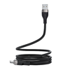  USB to Type-C 1,2 m Acefast Data Cable (C11-04) Mágneses Feltekerhető, Gyors Töltés, Állítható Hosszúság, 3A - Fekete - 1. kép