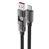  Acefast Adatkábel (C13-04) - Gyors töltés, Type-C - USB, Type-C, 60W, 3A, Hajlításálló, Cink ötvözet, 1.2m - Fekete - 2. kép