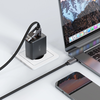  Acefast Adatkábel (C13-04) - Gyors töltés, Type-C - USB, Type-C, 60W, 3A, Hajlításálló, Cink ötvözet, 1.2m - Fekete - 3. kép