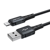  USB to Lightning 2.4A Fekete Acefast Data Cable (C4-02) - Gyors Töltés, Alumínium Ötvözet, 1.8m - 0. kép