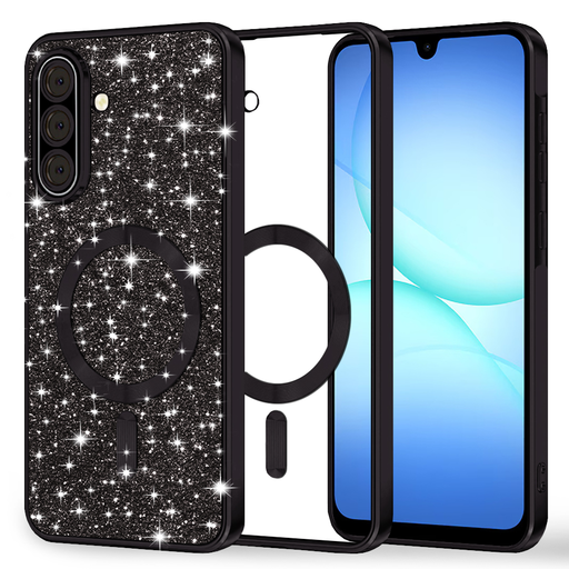 Samsung Galaxy A17 5G Fekete Techsuit Luxury Glitter MagSafe tok