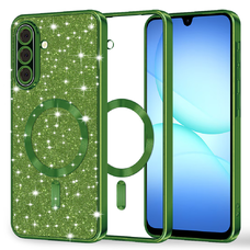 Samsung Galaxy A17 5G Deep Green Techsuit - Luxury Glitter MagSafe tok