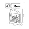 Home KLW24 LED-es adventi naptár, 10 db melegfehér LED, fa és műanyag, elemes tápellátás, beltéri kivitel - 4. kép