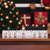Home KLW25 LED-es adventi naptár, 7db LED világítás, fa alapanyag, elemes tápellátás, beltéri kivitel - 3. kép