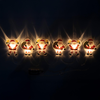 Home MLS6 LED-es mikulás fényfüzér, szilikon, 6db melegfehér LED, elemes tápellátás, beltéri kivitel - 3. kép