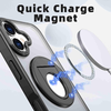 iPhone 17 forgatható gyűrűs, Magsafe tartós telefontok fekete Alphajack RRMH-01 - 1. kép