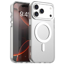 iPhone 17 Pro MagSafe hibrid TPU + PC tok fehér Alphajack CandyMag