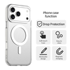 iPhone 17 Pro MagSafe hibrid TPU + PC tok fehér Alphajack CandyMag - 2. kép
