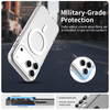 iPhone 17 Pro MagSafe hibrid TPU + PC tok fehér Alphajack CandyMag - 4. kép