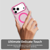 iPhone 17 Pro Max MagSafe hibrid TPU + PC tok rózsaszín Alphajack CandyMag - 3. kép