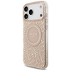 iPhone 17 Pro Max Guess IML Flowers Electro Pearl Pántos MagSafe tok Pink tok - 1. kép