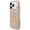 iPhone 17 Pro Guess IML Virágos Electro Pearl Pántos MagSafe tok Rózsaszín tok - 1. kép