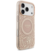 iPhone 17 Pro Guess IML Virágos Electro Pearl Pántos MagSafe tok Rózsaszín tok - 2. kép