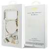 iPhone 17 Pro Guess IML Glitter Flowers Triangle MagSafe tok Fehér - 2. kép