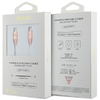 USB-C - USB-C 1.5m Gyors Töltőkábel rózsaszín Dombornyomott Logó Guess - 0. kép