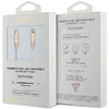 Lightning USB kábel - Guess GULMARG USB-C - 1.5m Gyors töltés világos arany Dombornyomott Logó - 0. kép