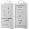 Guess Lightning USB-C kábel 1.5m Gyors Töltés rózsaszín dombornyomott logó - 0. kép
