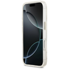 iPhone 17 Pro Max Guess IML Glitter Flowers Triangle MagSafe fehér tok - 3. kép