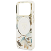 iPhone 17 Pro Max Guess IML Glitter Flowers Triangle MagSafe fehér tok - 4. kép